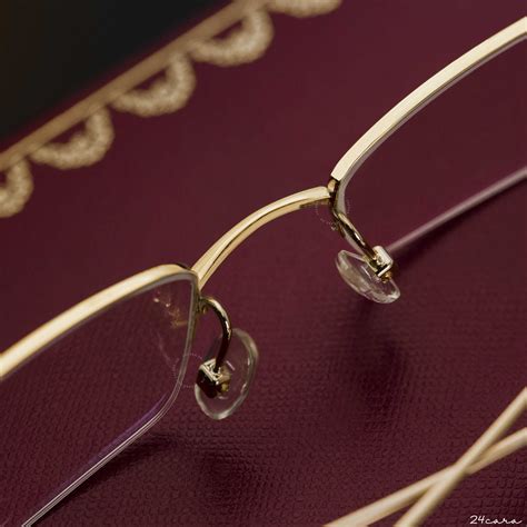 gold cartier glasses cheap|18k solid gold eyeglasses frames.